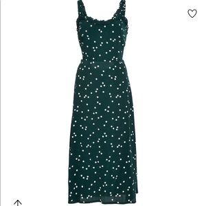 Faithfull The Brand gizele midi dress in green